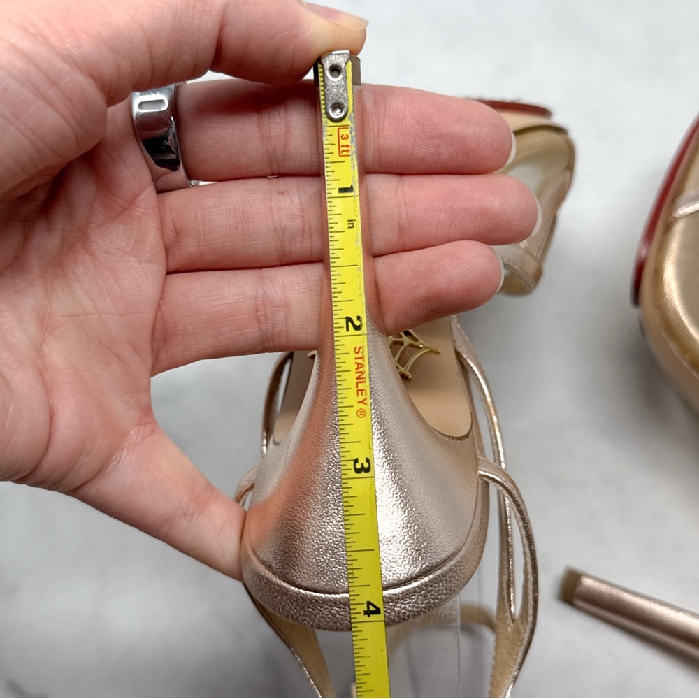 NEW Charlotte Olympia Octavia Spider Web Rose Gold Leather Strappy Sandal Heels - Picture 12 of 16